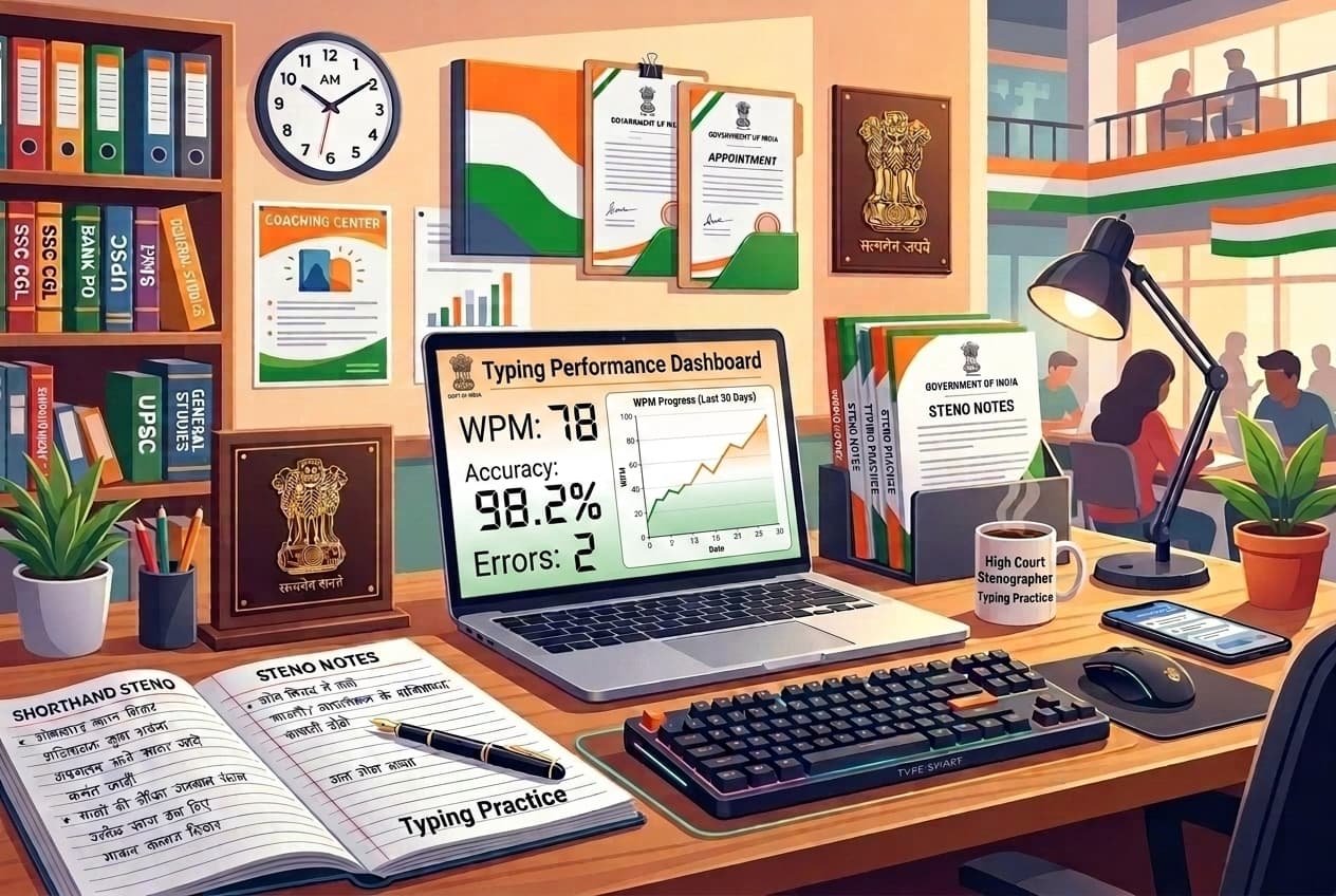 Professional stenography coaching